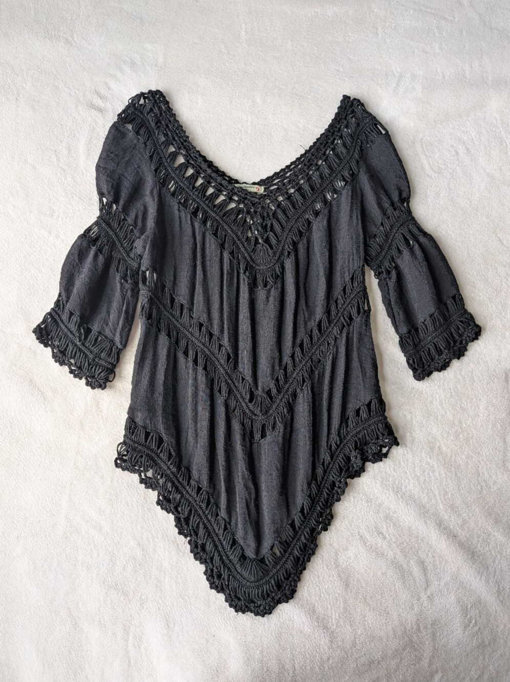 Vivid Importers Boho beachy crochet coverup